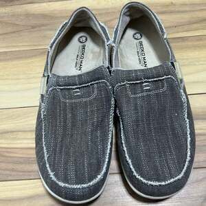 Gecko Man Walk Hero Men's Canvas Arch Support Slip-On Shoes NWOB